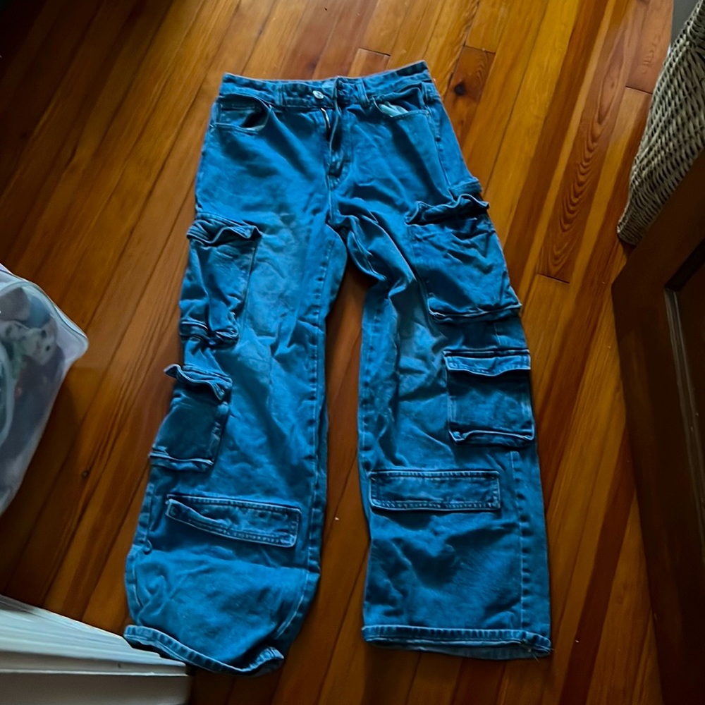 Blue denim Y2K jeans 💙♥︎💙
